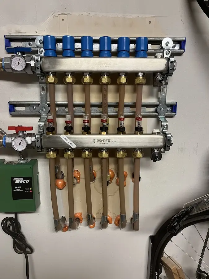 Plumber performing Leak Detection at a residential property in Sterling Ranch